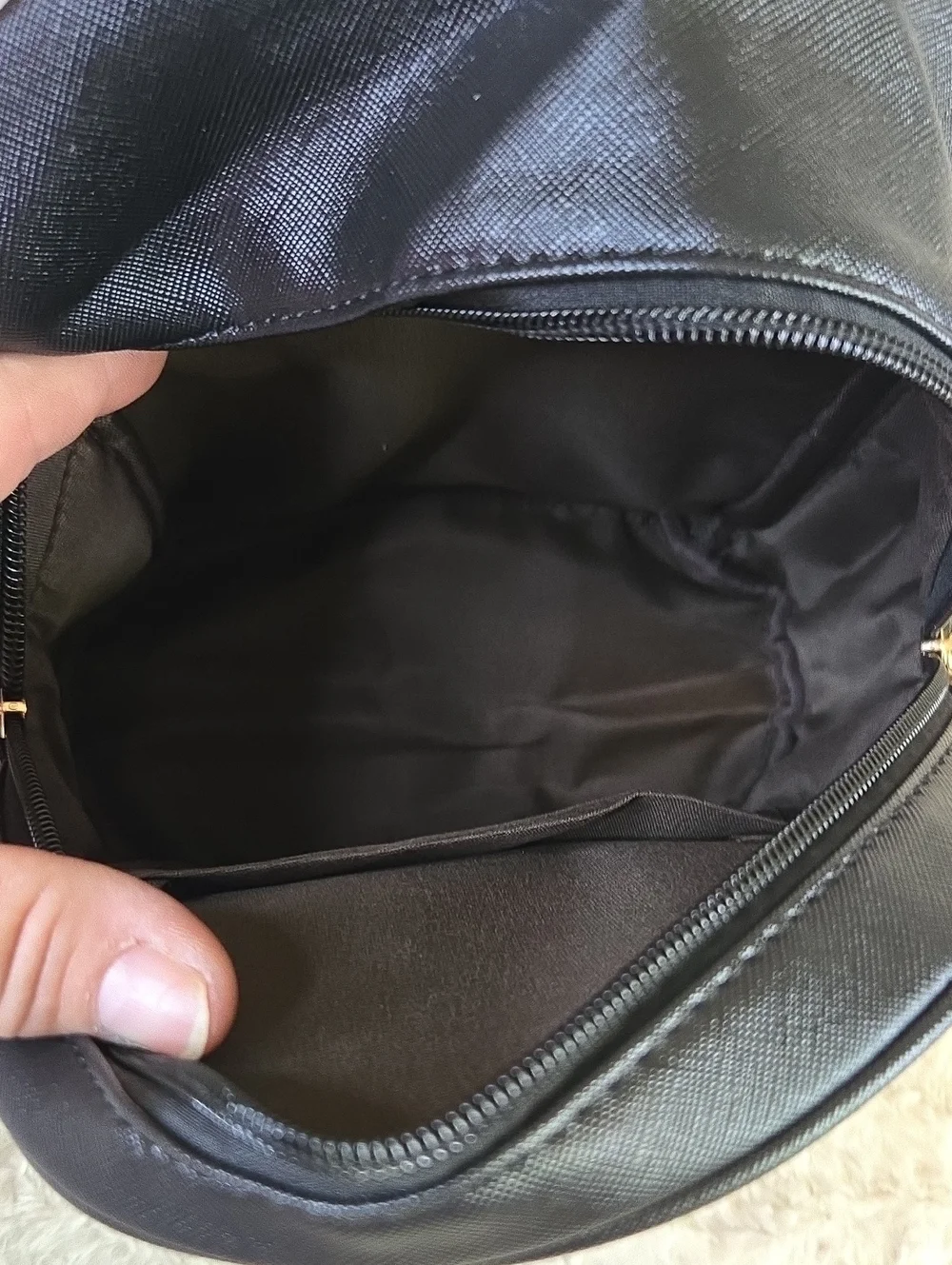 Black Mini Bow Accent Backpack
